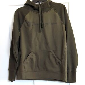 Champion Olive Two-Toned Hoodie